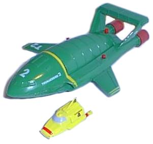 The objects being probed: some Thunderbirds models